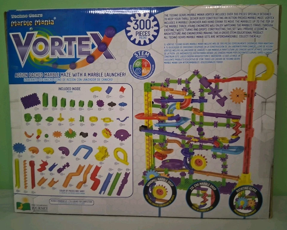Techno Gears Marble Mania Vortex 2020, 300+ Pieces, Marble Maze W/ Marble Launch - Image 2 of 4