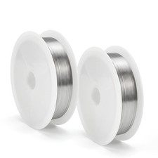 26 Gauge Aluminum Craft Wire, 2 Rolls 30 Feet 0.4mm Bendable 0.4mm, Silver