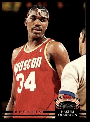 1992 Stadium Club Hakeem Olajuwon #220 Houston Rockets  Near Mint or Better