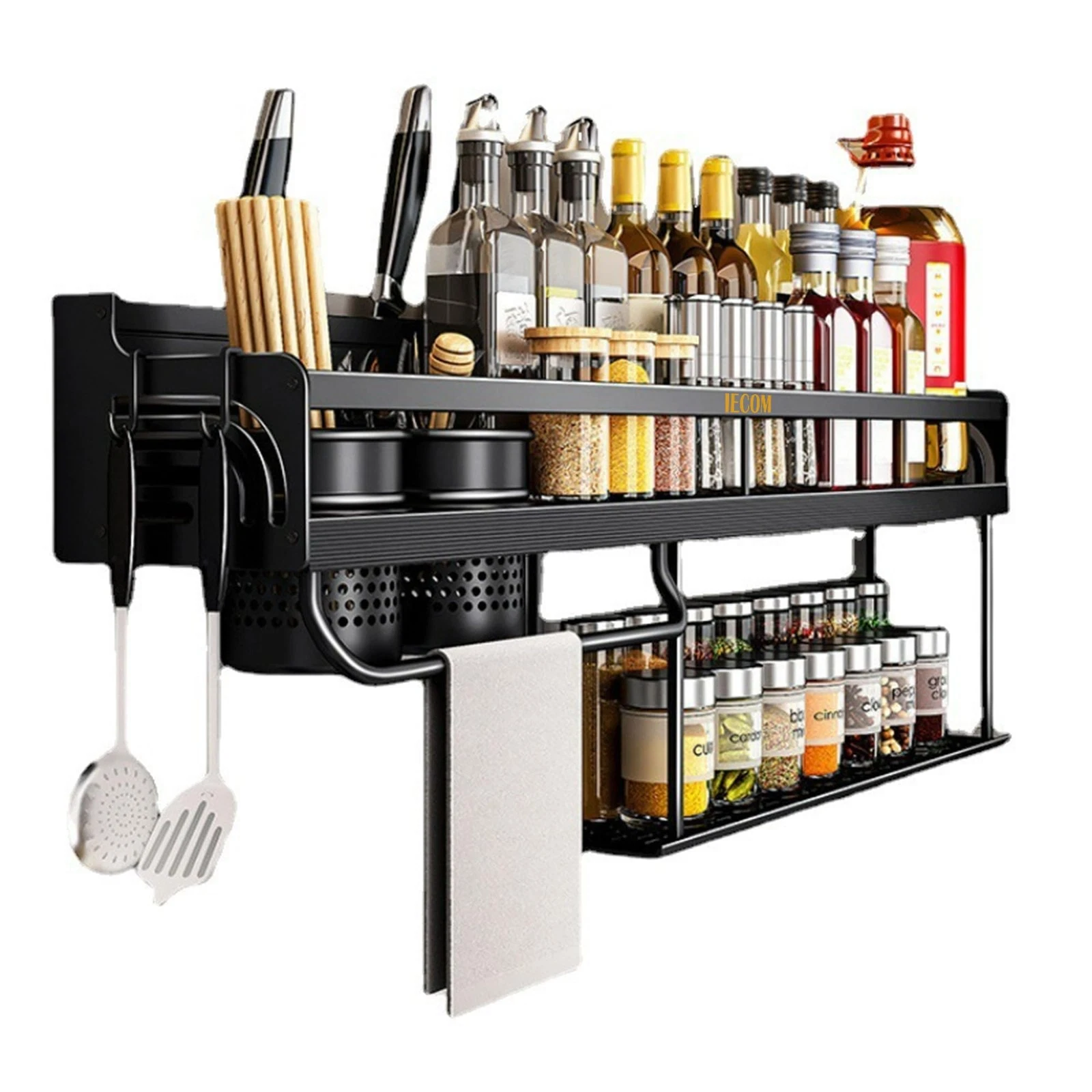 New Home Essentials Spice Rack Wall Mount, Multi-Use Kitchen Organizer with U...
Opens in a new wind