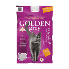Golden Grey Master Katzenstreu Reines Naturprodukt Hohe Saugkraft Babypuderduft