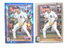 2025 Topps Chrome Update (×2) Sapphire/Base Gage Workman RC'S (TIGERS) !