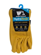 Wells Lamont - HydraHyde - Heavy Duty Cowhide Gloves - Water Resistant - Size M