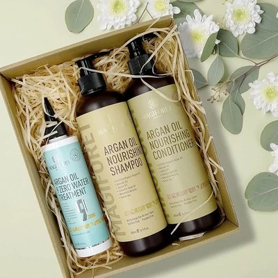 MagiForet Argan Oil Shampoo, Conditioner + Hair Treatment Set 2 x 500 ml + 200ml