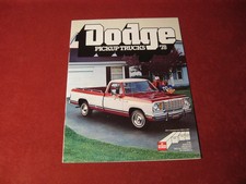 1978 Dodge Pickup Truck Sales Brochure- Original 1978 Dodge Pickup Truck Sales Brochure- Original
