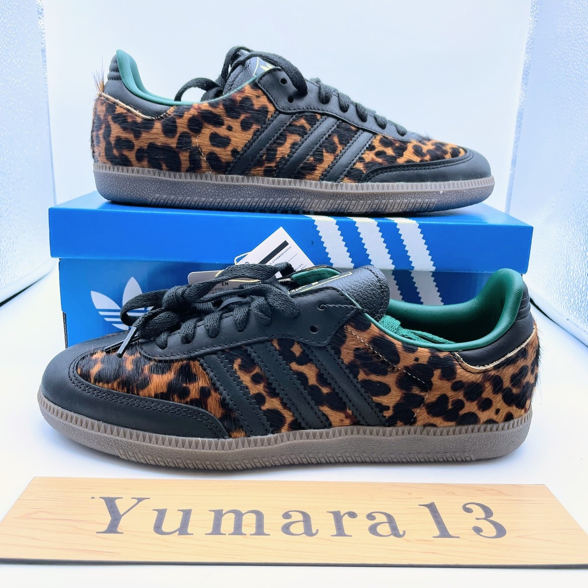 adidas WMNS Samba OG Leopard Core Black JI2735 Women's Size | eBay
