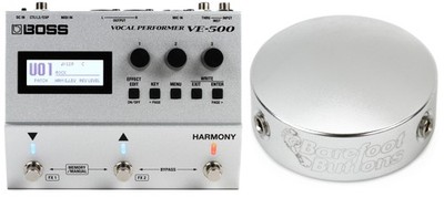 Boss VE-500 Vocal Performer Effects Pedal + Barefoot Buttons 17-V1-ST-SV