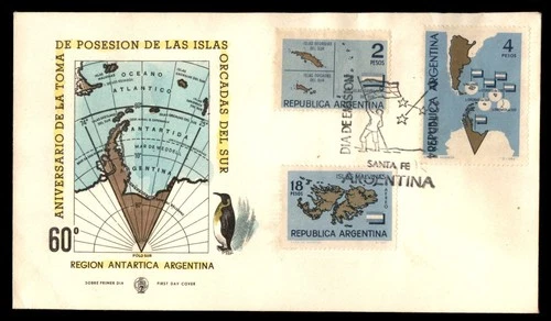 Mayfairstamps Argentina FDC Maps Combo Takeover of Islands First Day Cover aax_3