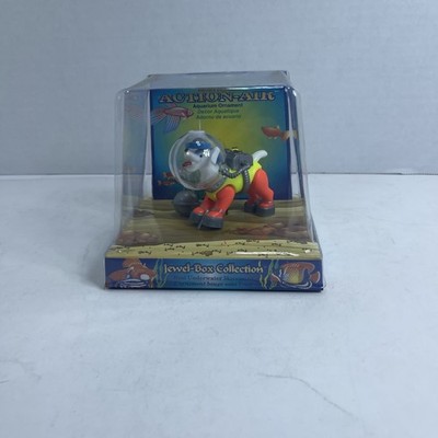 Vintage Aquarium Penn Plax Diving Sea Dog Action Aerating Ornament
