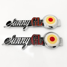 Datsun Sunny Gl 120y B210 Left And Right Badge Emblems Set