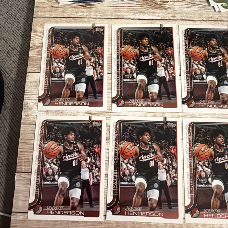 (15) Scoot Henderson Lot 2025-26 Topps #122 Portland Trailblazers