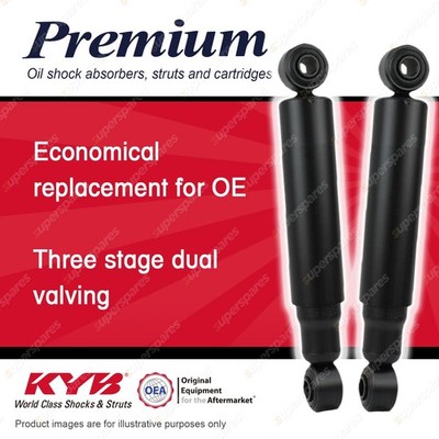 2x Rear KYB Premium Shock Absorbers for Daihatsu Delta OE 48531