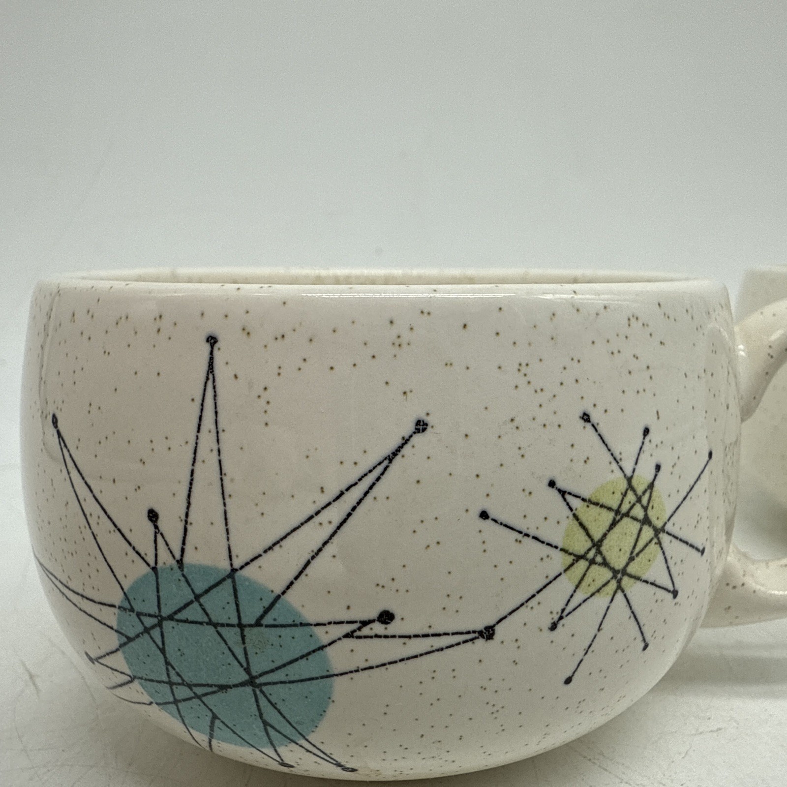 Franciscan Starburst Mid Century Modern Tea Coffee Cups Set of 2-Earthenware