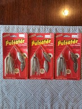 3 Vintage Nichols Pulsator Spinnerbaits 24K Gold Blades Made In USA! San Antonio