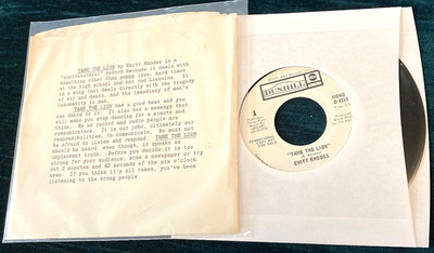 Emmitt Rhodes: Tame the Lion stereo/mono 45 PROMO w/pic sleeve SVG/G+