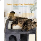 XL Cat Tree Tower for Large Adult Cats 20 lbs+, 23x15.7Inch Perch Bed, Condo ...