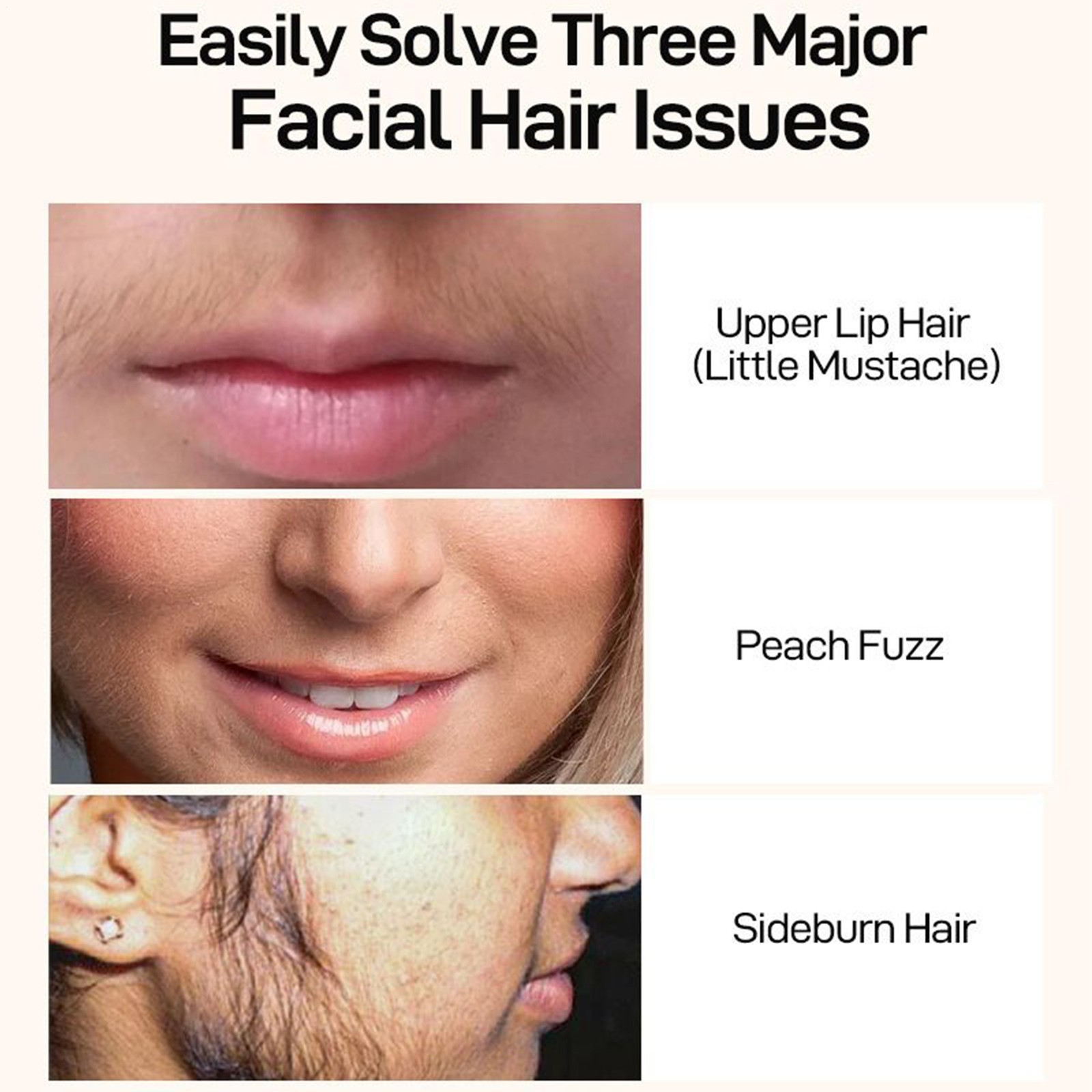 Facial Hair Removal For Women Painless Depilatory Cream For Smooth Skin