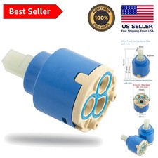 Blue Ceramic Cartridge Replacement - 35mm Valve for Efficient Faucet Repair