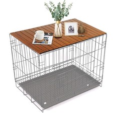 HiCaptain Pet Crate Table Topper   Foldable Wire Dog Kennel Topper Custom