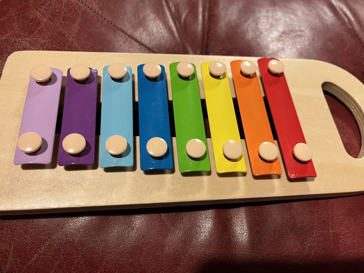 Hape International Wooden Musical Rainbow Xylophone ~ Germany~NO