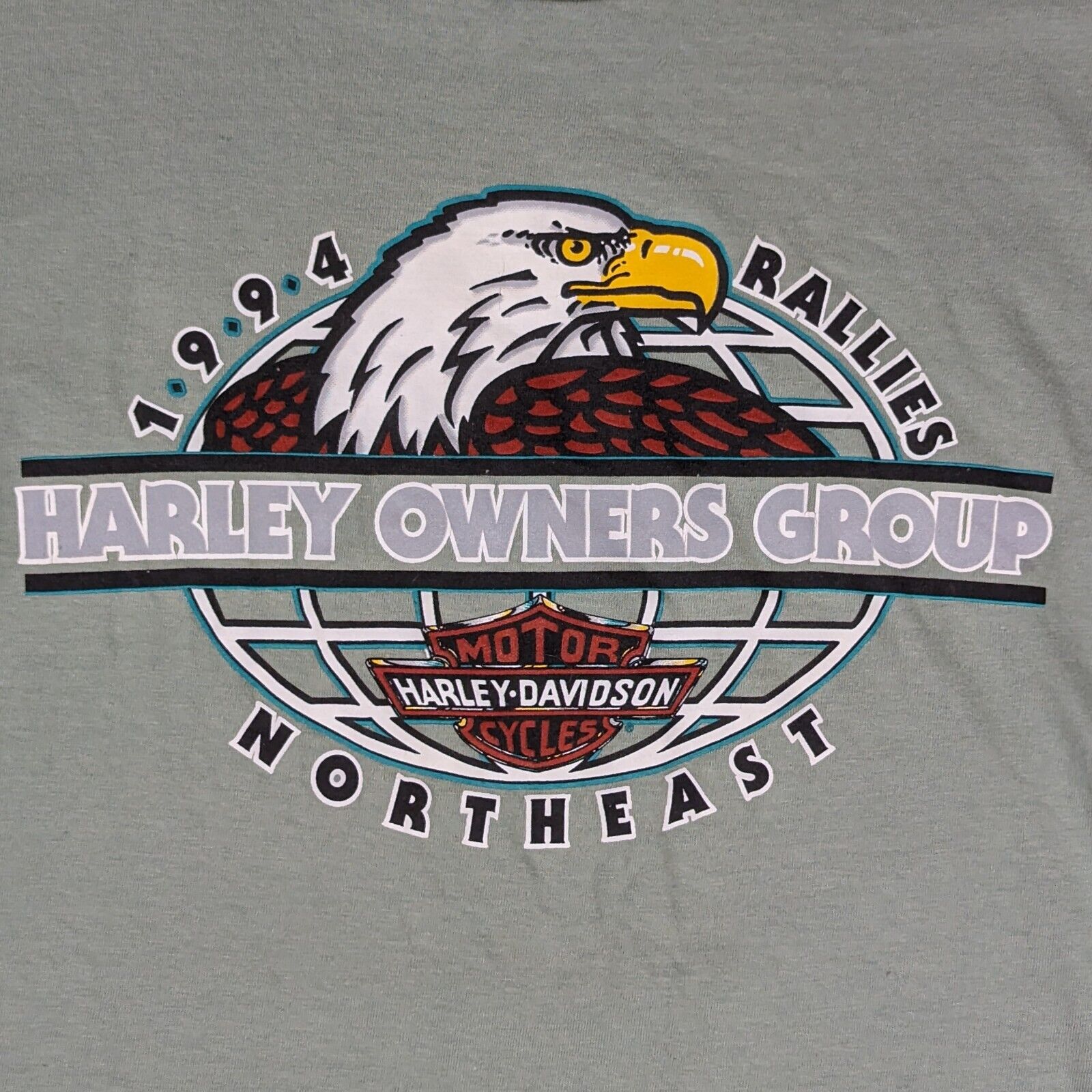 Vintage 90's Harley Davidson T-Shirt Mens Large O… - image 2