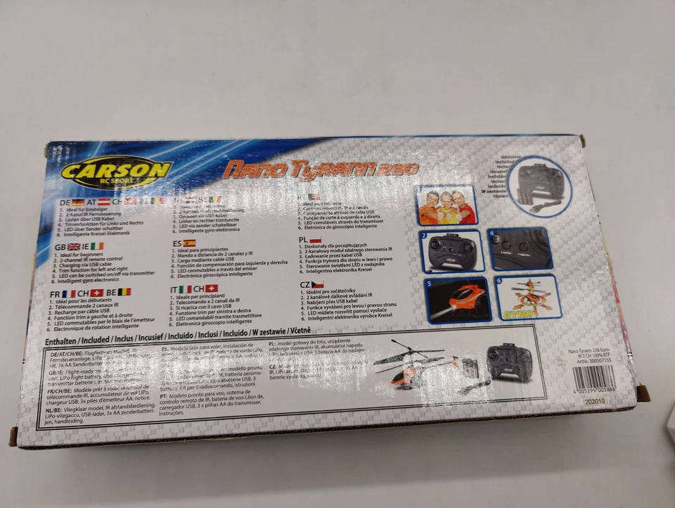 Carson 500507104 - Hubschrauber DMAX Nano Tyrann Gyro IR 100% RTF - Bild 3 von 4