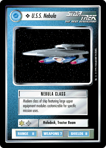 STAR TREK CCG Black Border Premier U.S.S Nebula  COMMON  - Picture 1 of 1