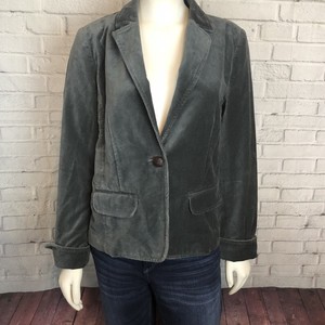 Gray Velvet Blazer Jacket Size 