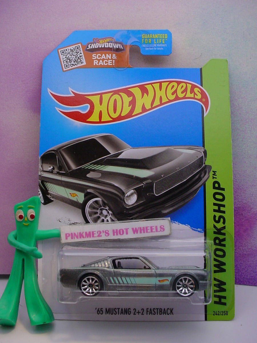 2015 Hot Wheels '65 MUSTANG 2+2 FASTBACK #242∞gray;green;10sp