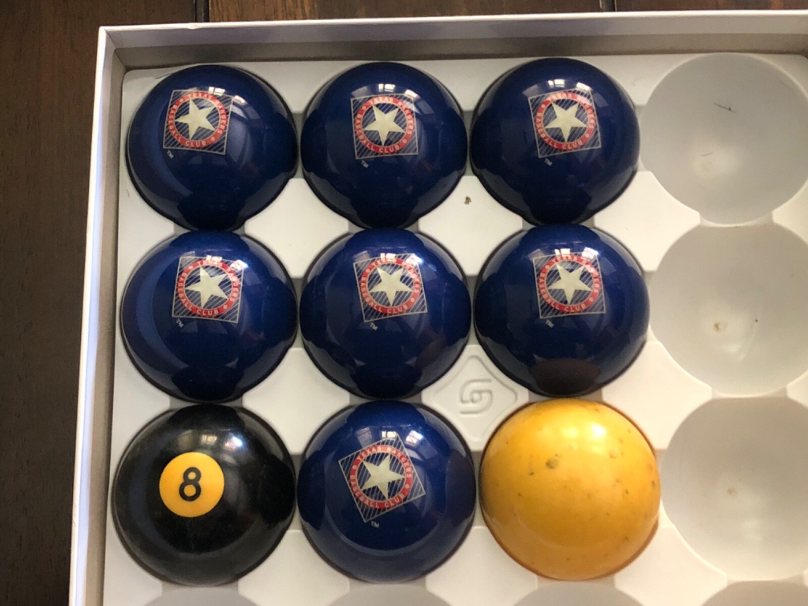 Texas Ranger Collection Ball Texas Rangers MLB Pool Ball Set ( extremely rare) | eBay