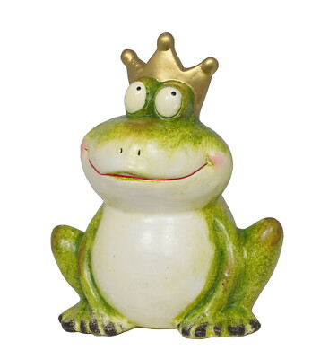 Frosch Gecko Lurch Kröte Garten Deko Teich Tier Figur Skulptur Froschkönig Unke 