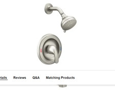Moen 82613SRN 47 Adler Tub and Shower Package with 1.8 GPM Multi Function Showe