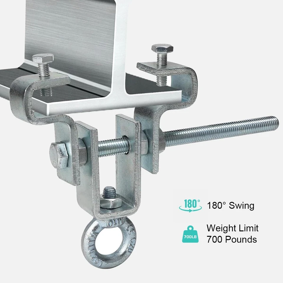 I-Beam Aufhänger 2 Stuck Stahlträgerklemme Geeignet Boxsack Aufhängung Einste... - Bild 4 von 4