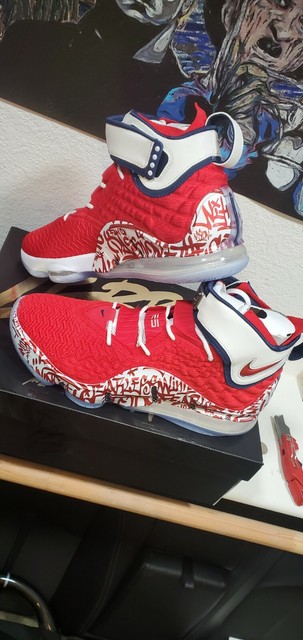 red lebron 17 size 13