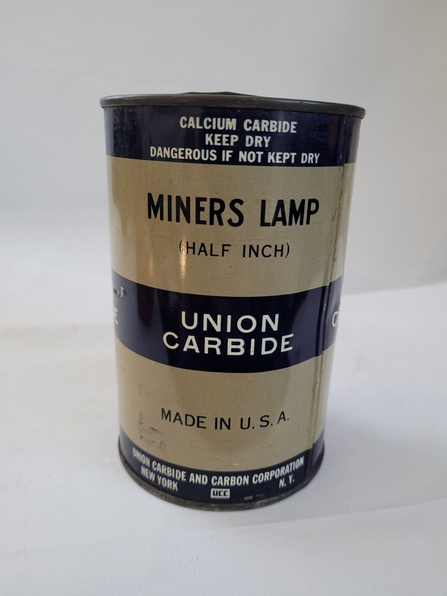 Union Carbide Miners Lamp Tin Linde Air Products Company New