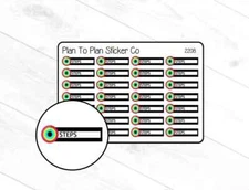 2208~~Steps Tracker Planner Stickers.