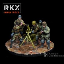 28mm WW2 Fallschirmjäger - 12 cm GrW 42 Mortar & Crew - Bolt Action