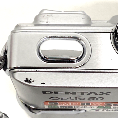 【訳アリ特価】PENTAX optio M50 シルバー Yahoo!オークション - PENTAX optio M50 シルバージャンク