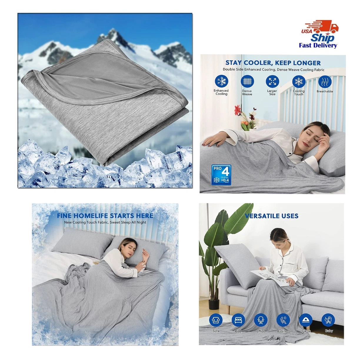 Cooling Blankets for Hot Sleepers Summer Blanket Thin Lightweight