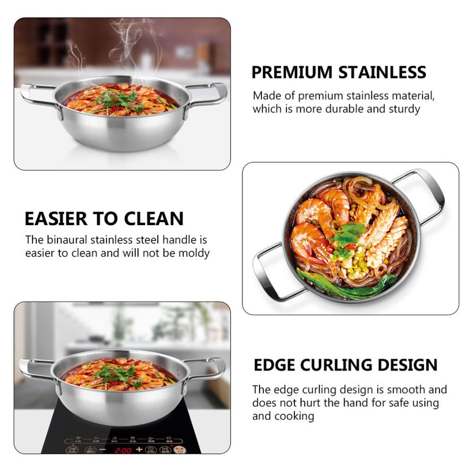 Nonstick Stockpot Ramen Hot Cooking Korean Pan Soup Stove Seafood eBay