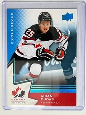 2020-21 Team Canada - Blue Exclusives #41 - U-20 - Aidan Dudas (Multiple)