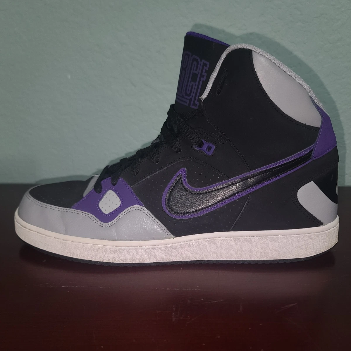 Nike 616281 002 Son Of Force Mid Black Purple Mens Athletic Shoes