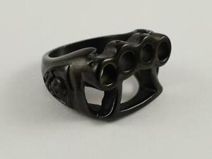 Stainless Steel Knuckle Duster biker ring brass buster outlaw bikie quality 