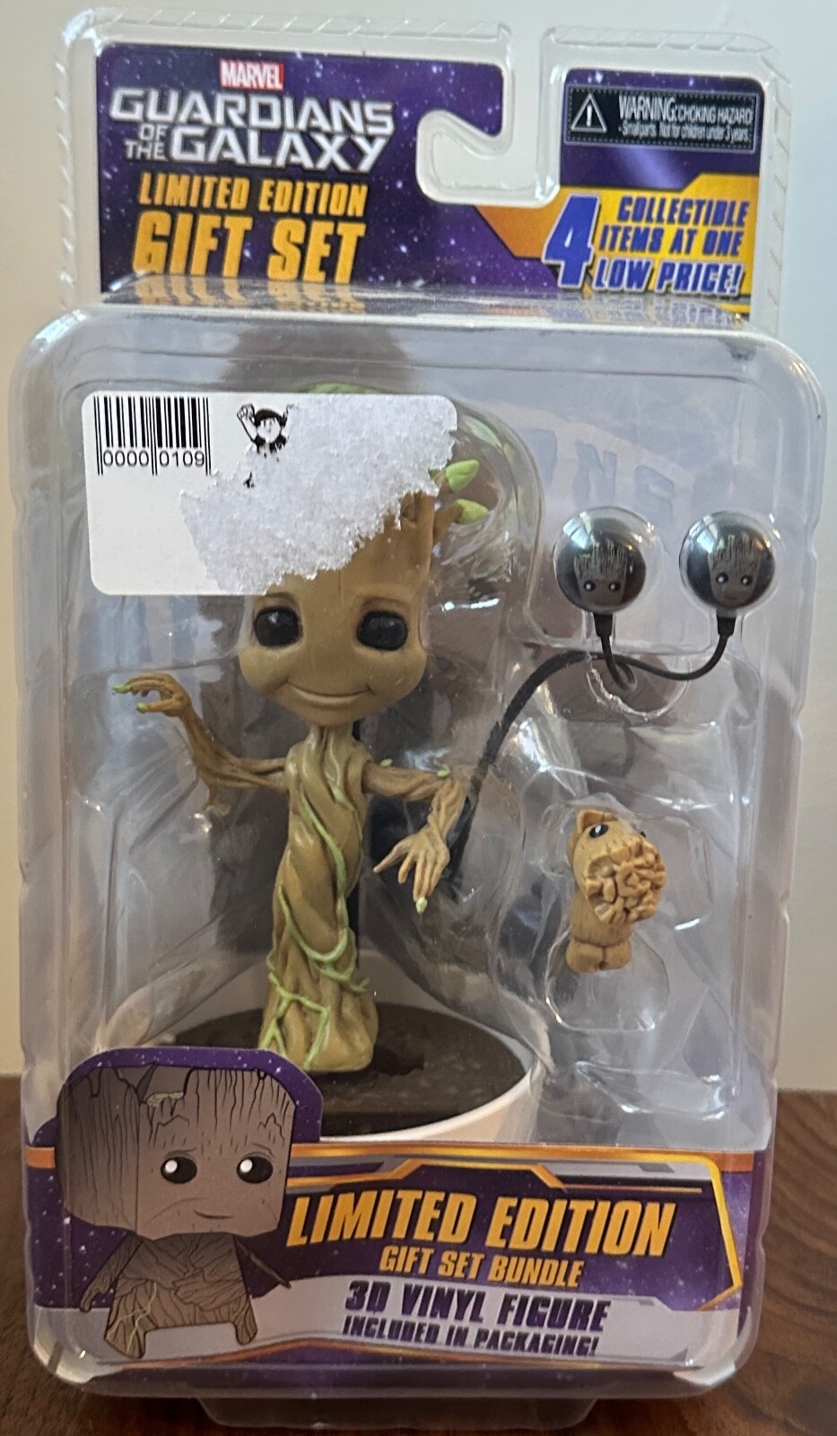 NECA Limited Edition Guardians of the Galaxy Baby Dancing Groot Gift Set New EE