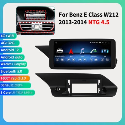 Carplay Android Autoradio Für NTG4.5 Mercedes Benz E-Klasse W212 4G LTE DAB Navi