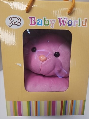 Baby World Cuddle Up  Pink Bunny Baby Or Toddler Blanket Christmas New In Box