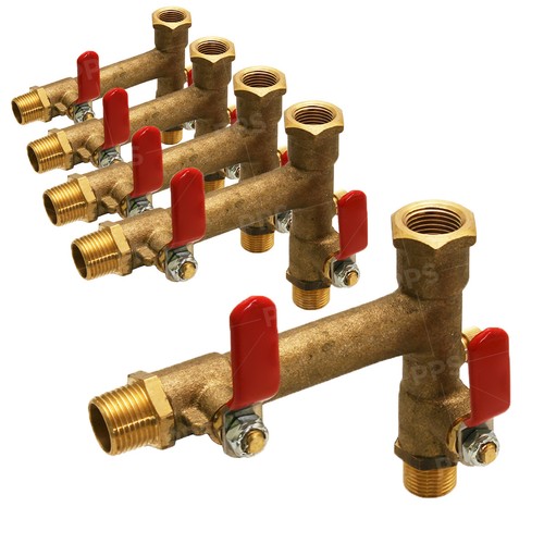 1/2" in MIP x FIP Double Shut Off Expansion Tank Isolator Valve (5 PK) Plumbing