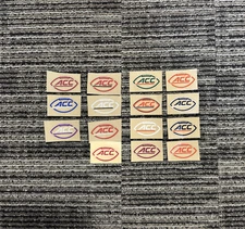 Full Size ACC Decal Football Helmet Decals All Different Team Color Ways