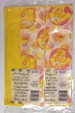 Care Bears Tissue Paper Funshine Bear The Finishing Touch Yellow New 2 packages 
