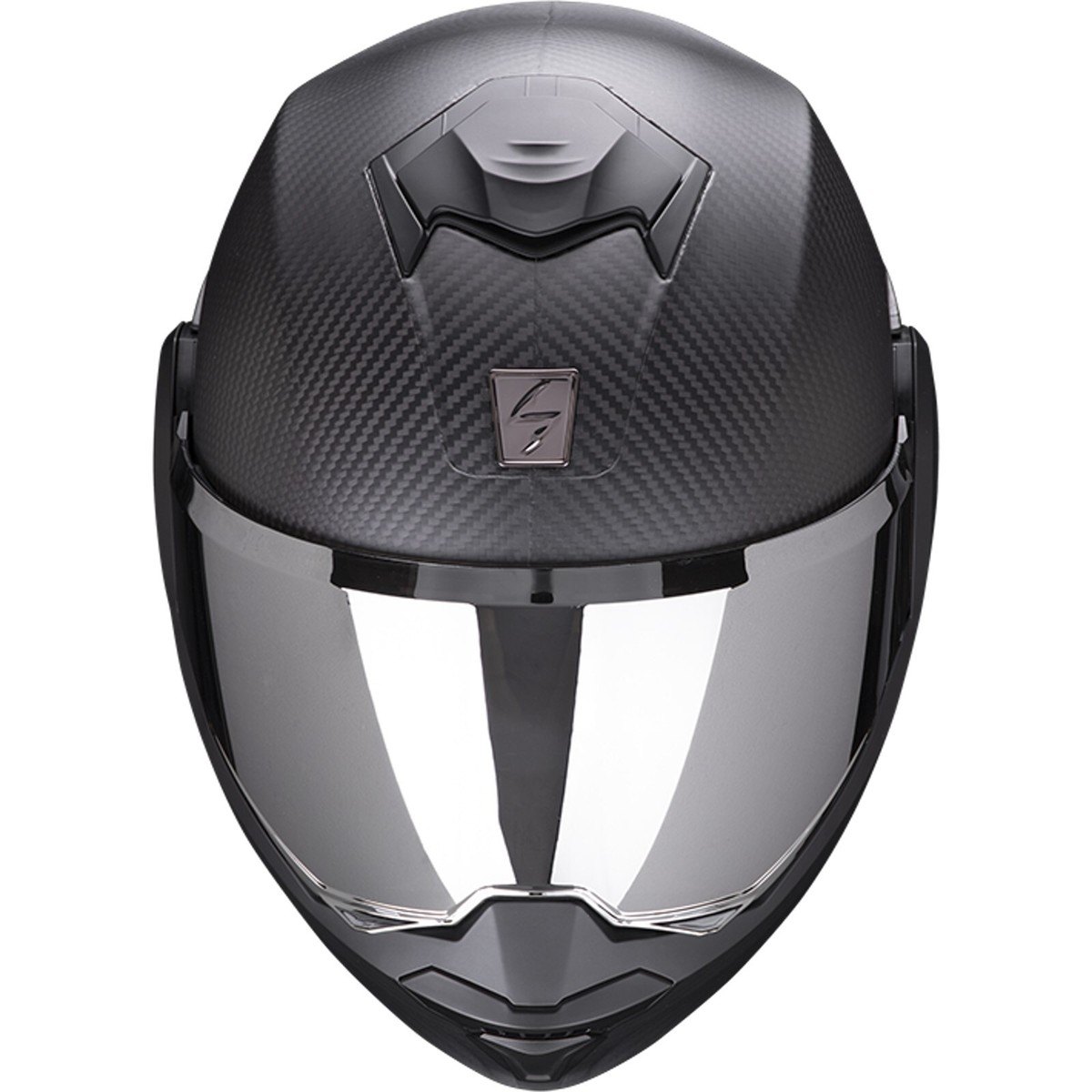 Scorpion Flip up Helmet Exo-Tech Evo Carbon Solid Motorcycle with 